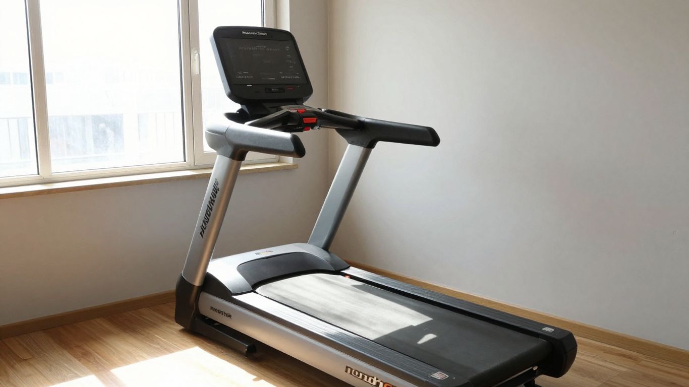 NordicTrack Commercial 1250 treadmill in a home gym.
