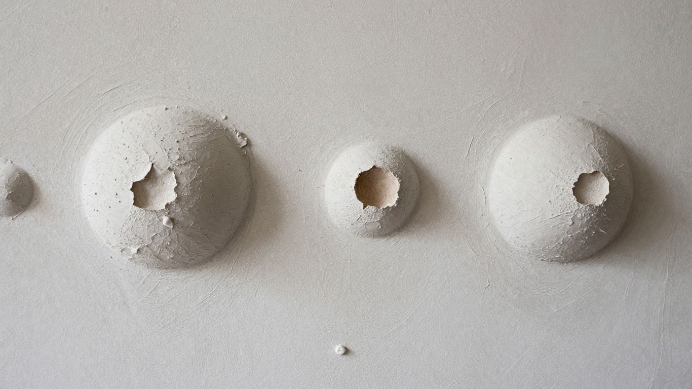 Bubbling plaster on a wall in a Bristol property.