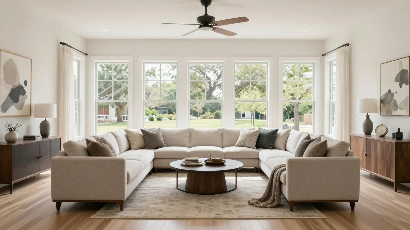 Interior view of modern Texas home