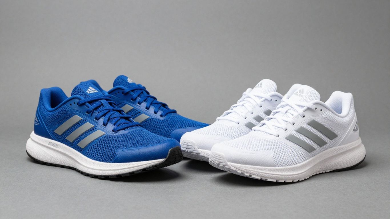 Adidas Supernova Rise 2 running shoes on a gray surface.