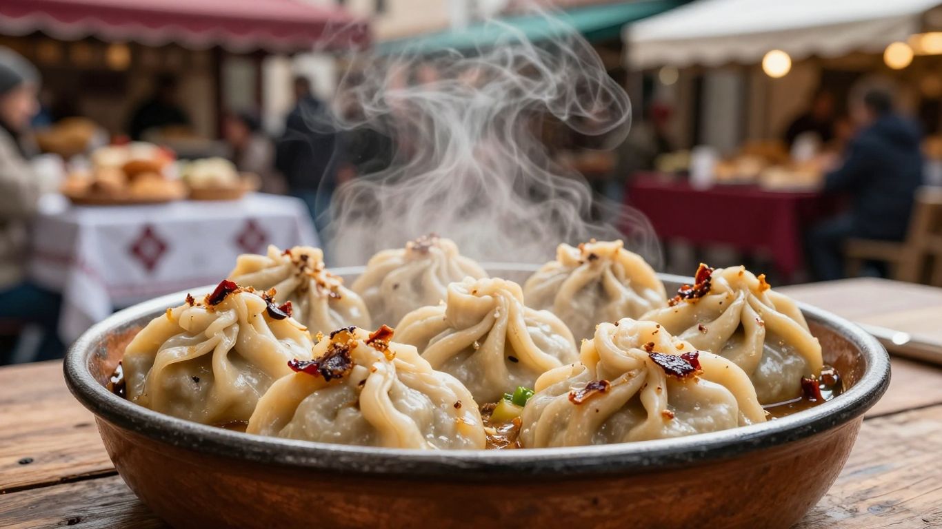 Oameni savurând mâncare tradițională românească la un tur gastronomic.