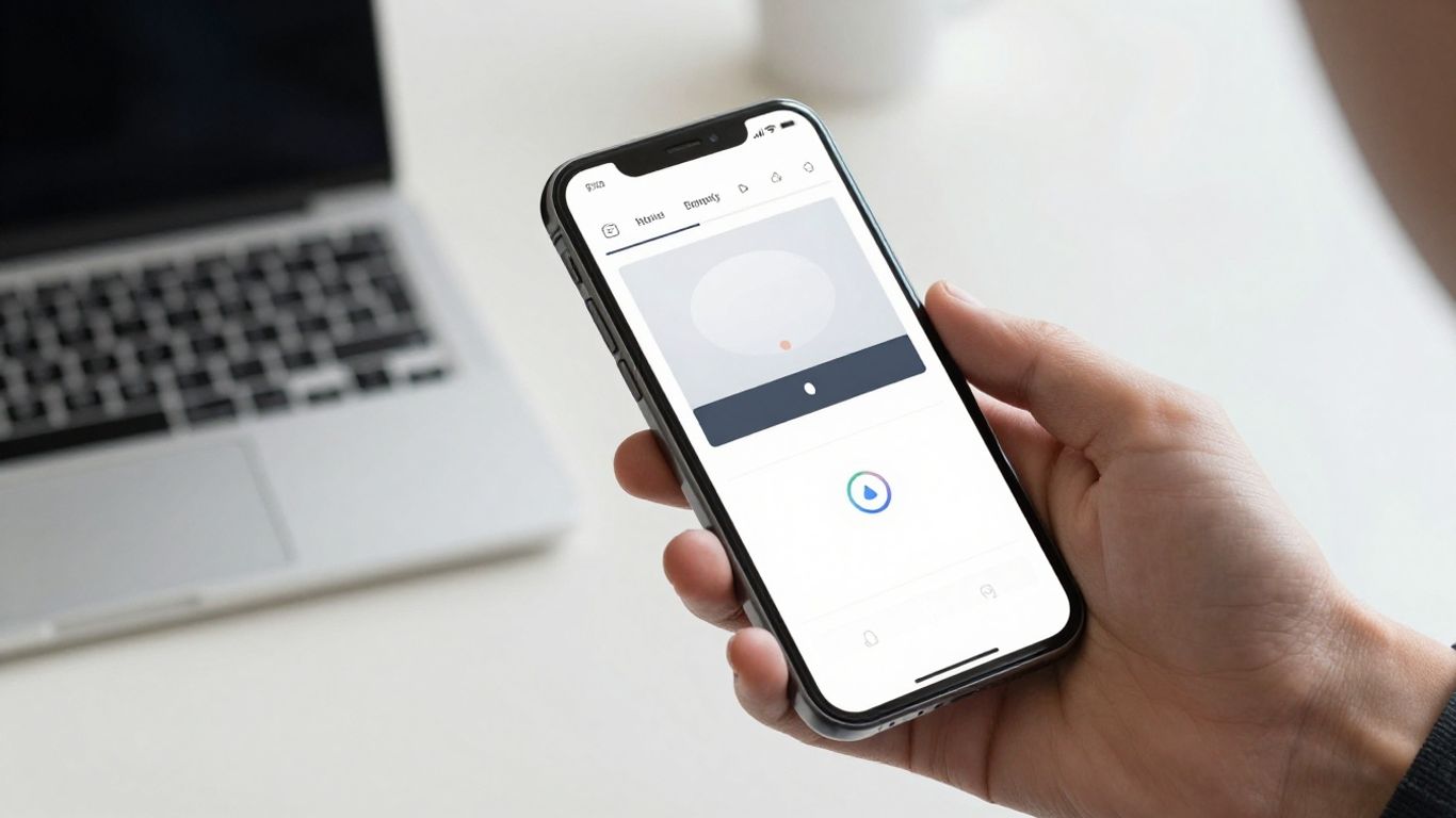 smartphone showing fast web page load