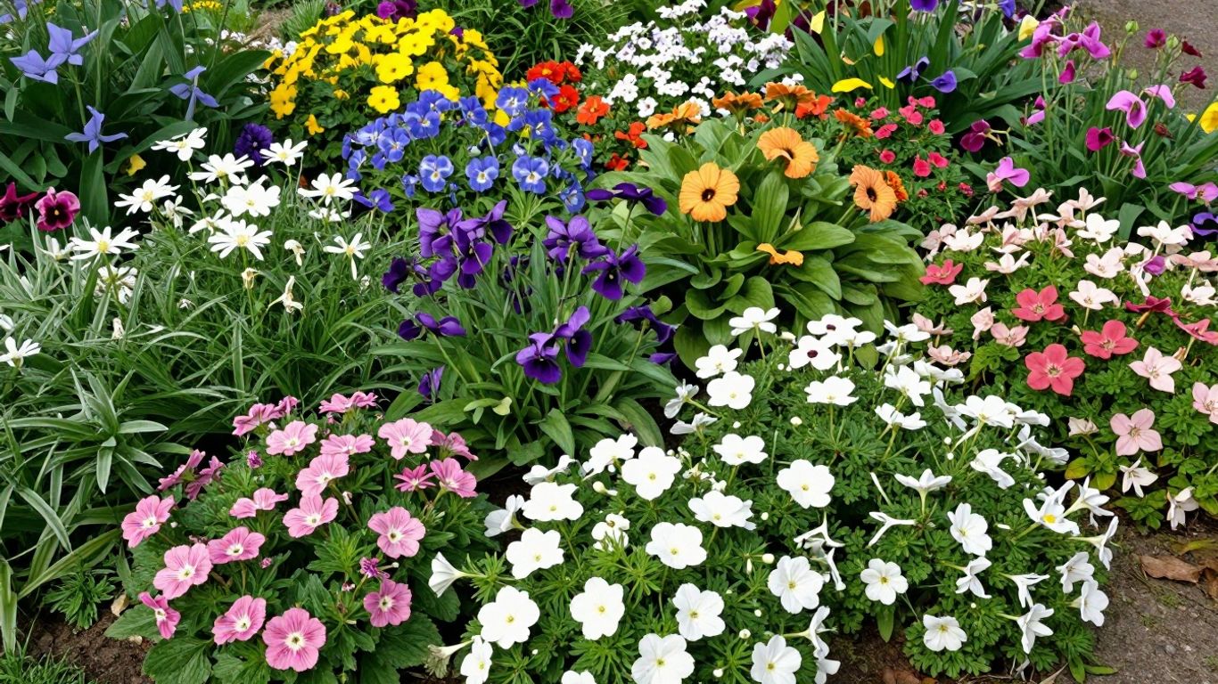 Seasonal flowers blooming in Altona Meadows