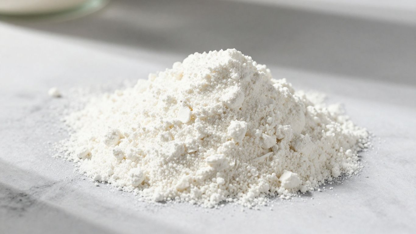 Supplement powder being measured