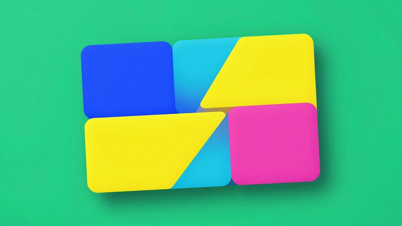 Colourful social media card design.