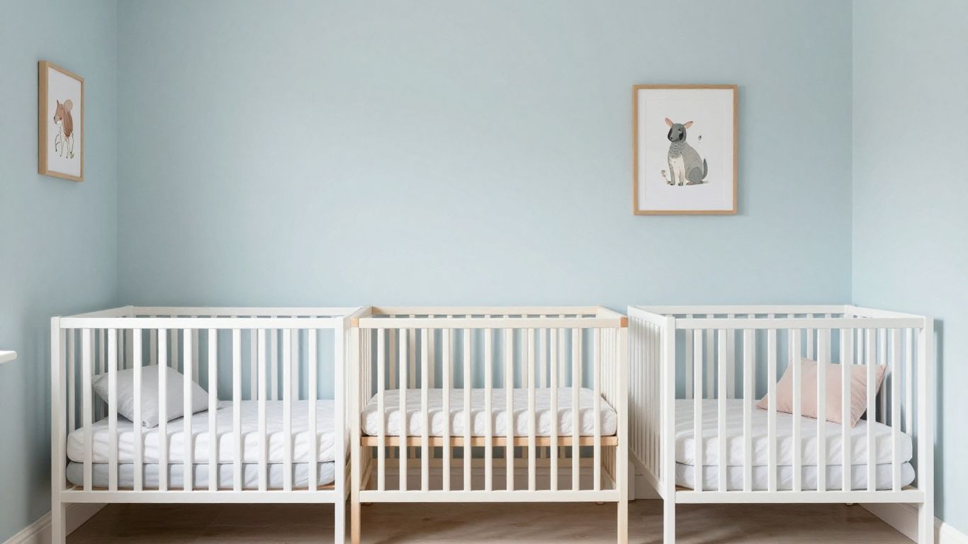 Décoration de chambre bébé bois et pastel