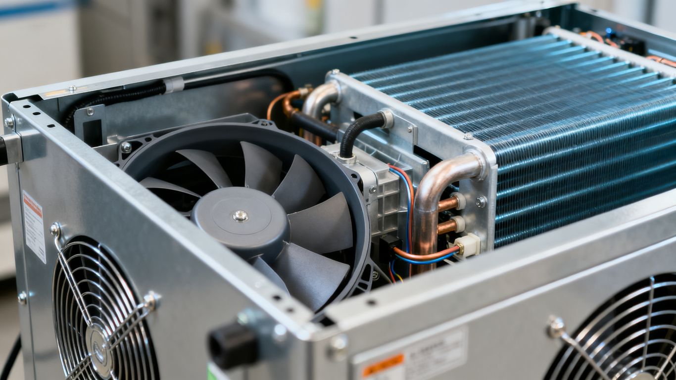 Interior view of modern dehumidifier