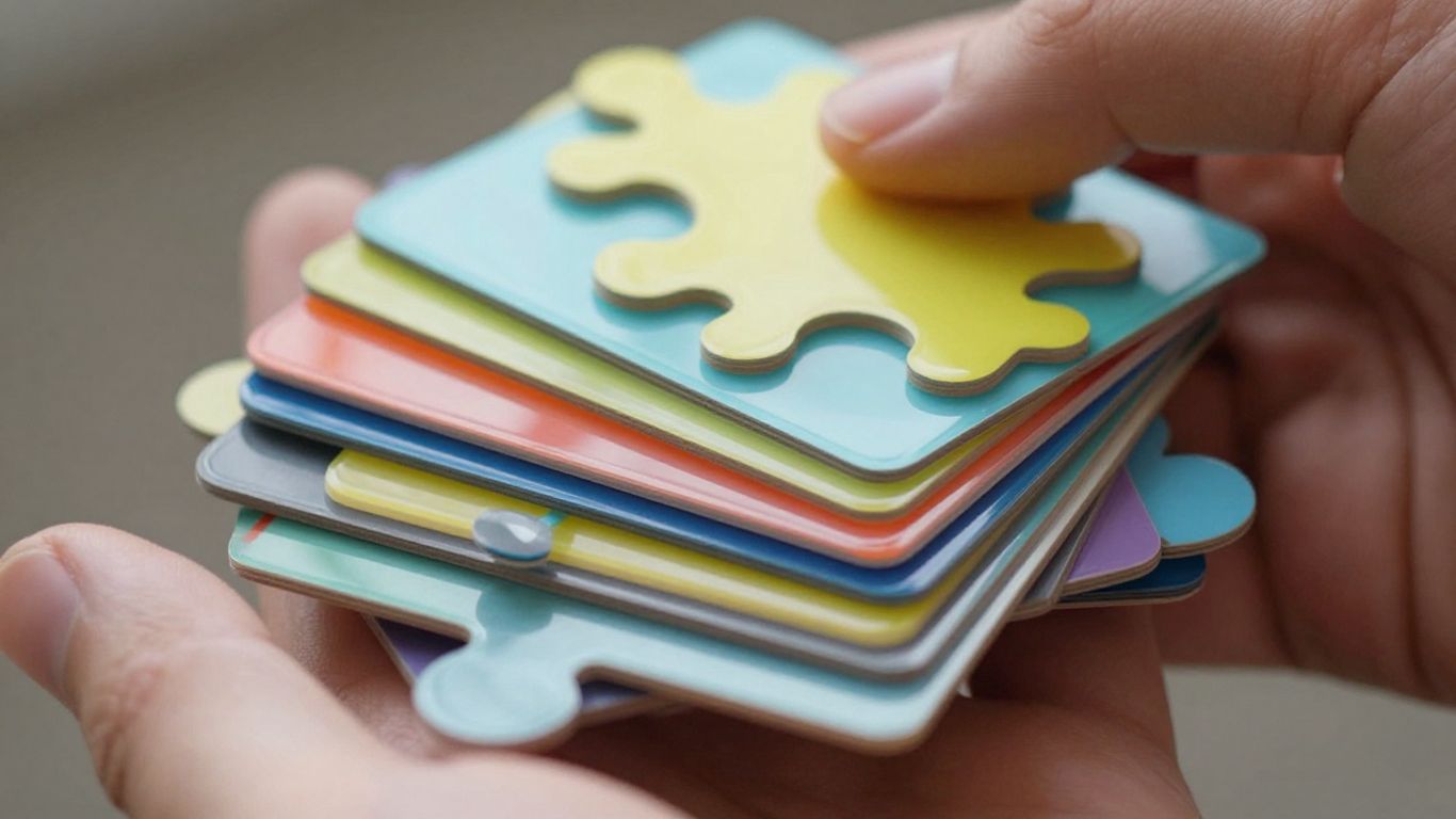 Hand stacking layered coverage shapes