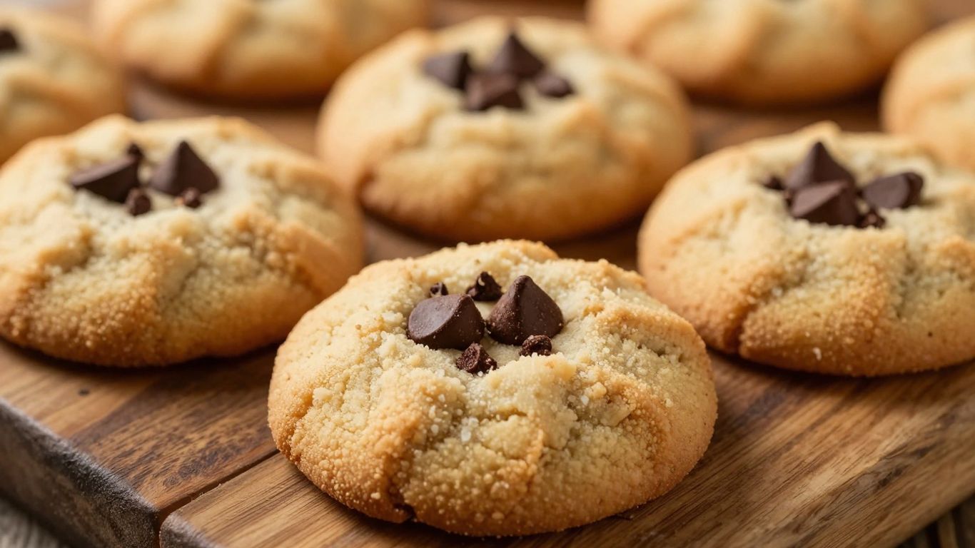 Delta-9 THC cookies on a wooden surface.