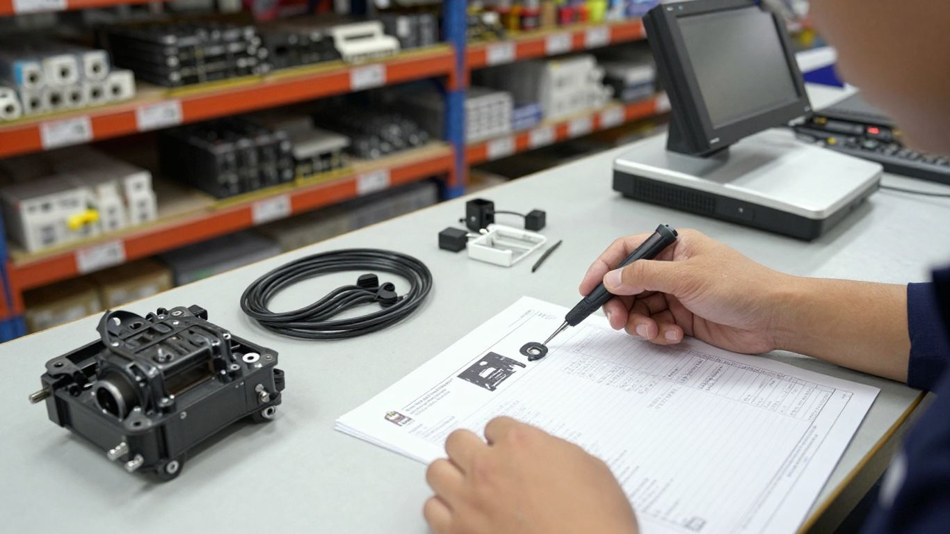 Supplier checking compatible vehicle parts