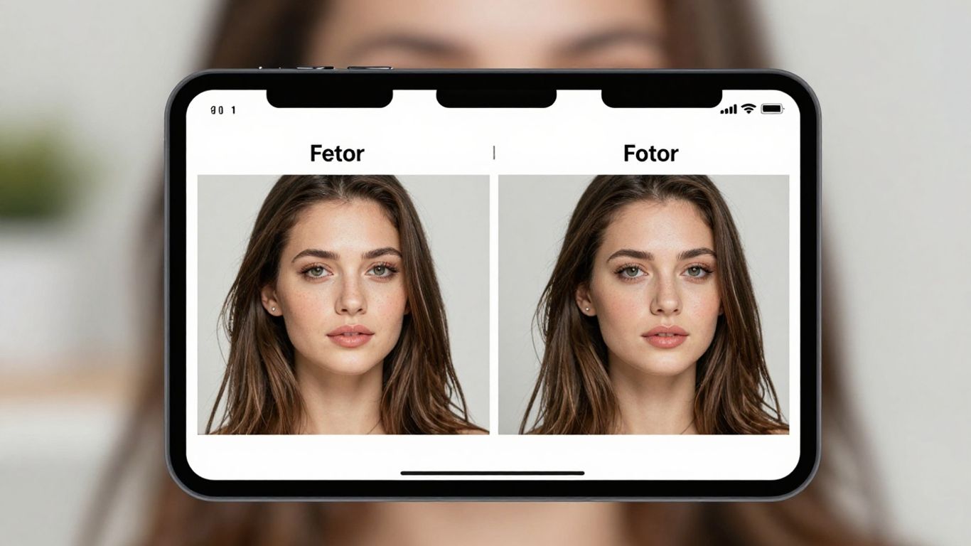 Tela do aplicativo Fotor editando uma foto.