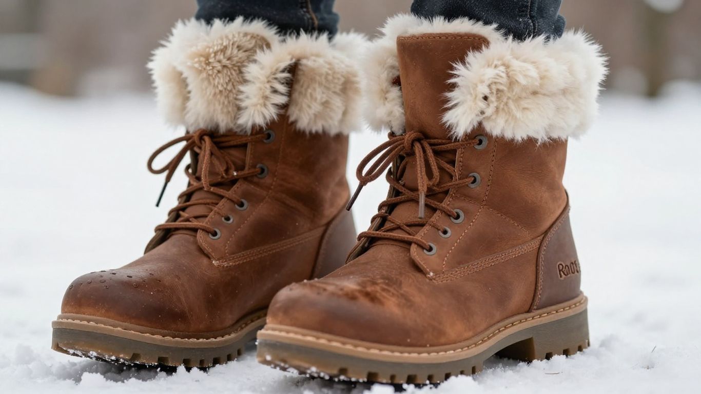 Roots Nordic Winterlaarzen met kunstbontvoering.