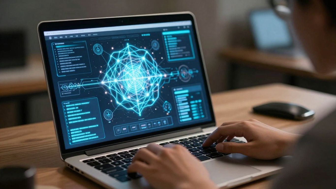 Personne utilisant Notion AI pour augmenter sa productivité.