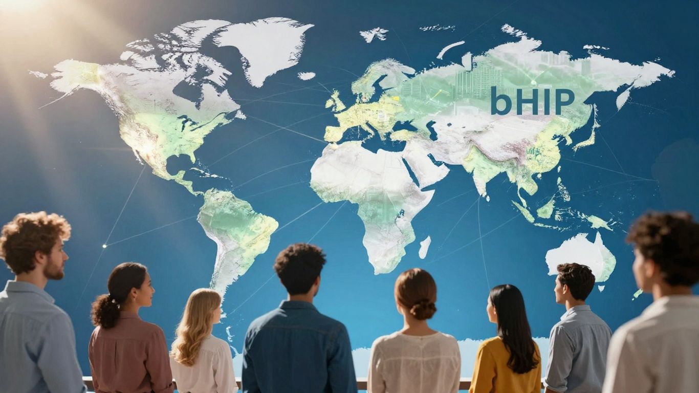 Personas de todo el mundo conectadas por bHIP.