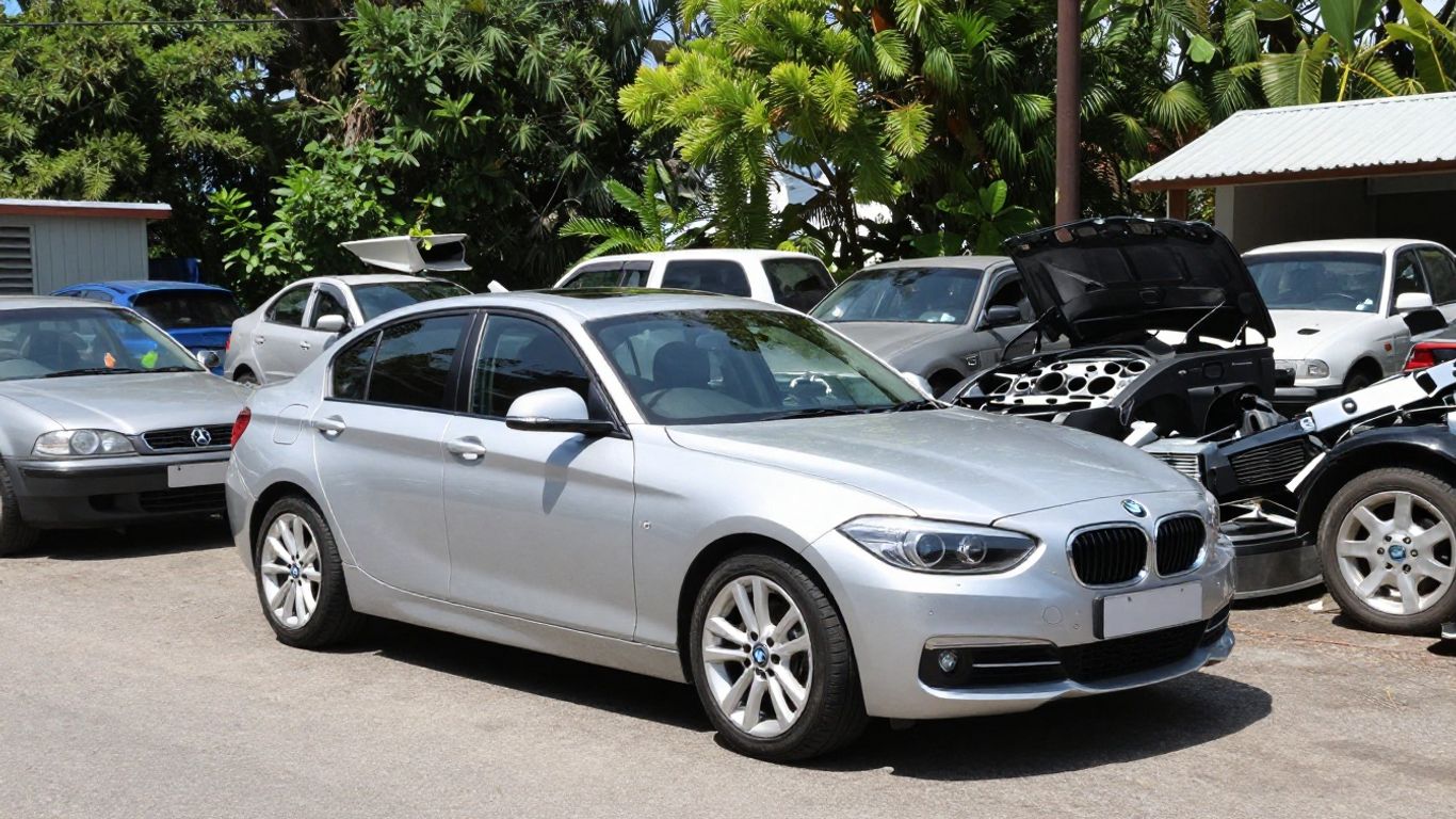 BMW 1 Series at Sunshine Coast car wrecker yard