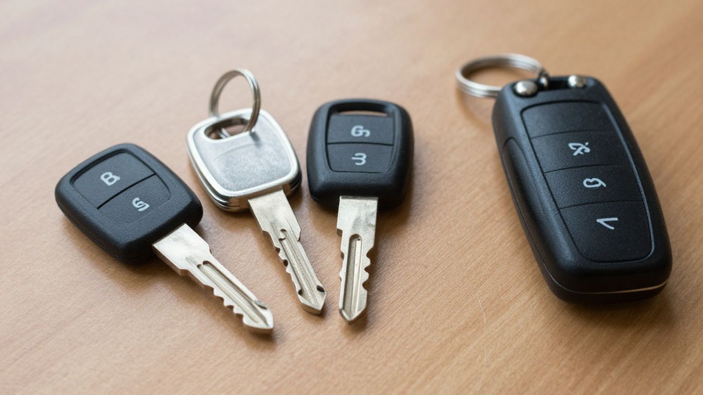 Vehicle key and fob set