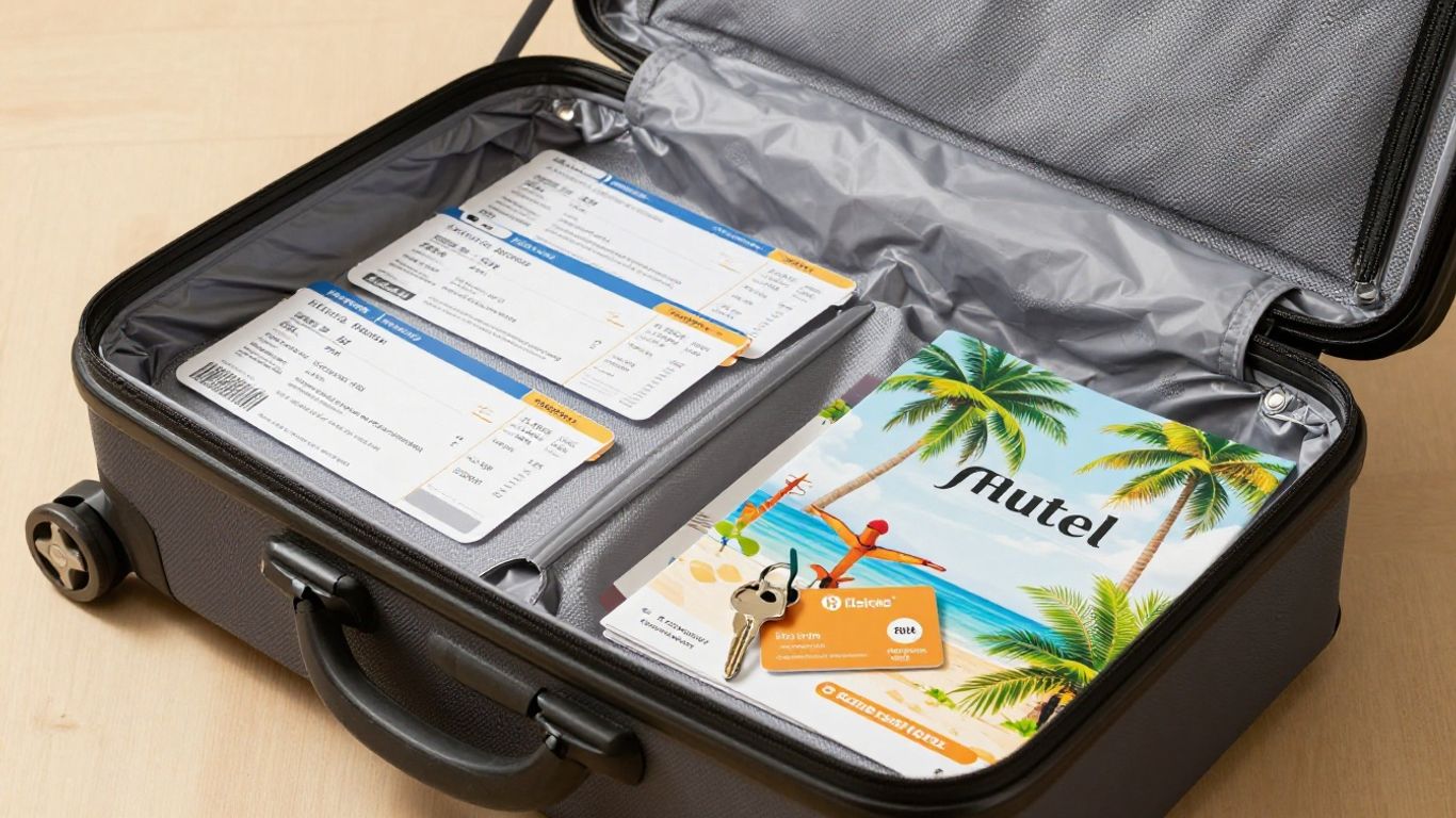Flights, hotel, and transfer details
