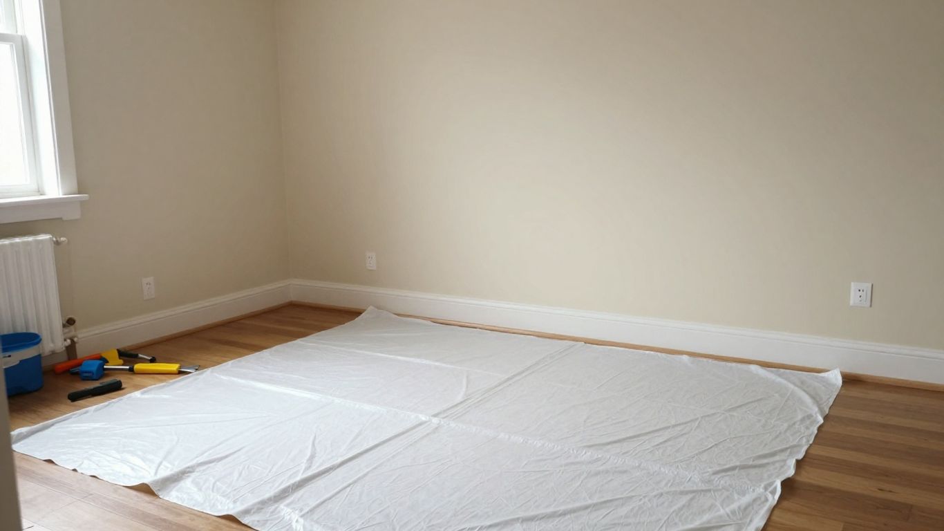 Pièce préparée pour retirer papier peint