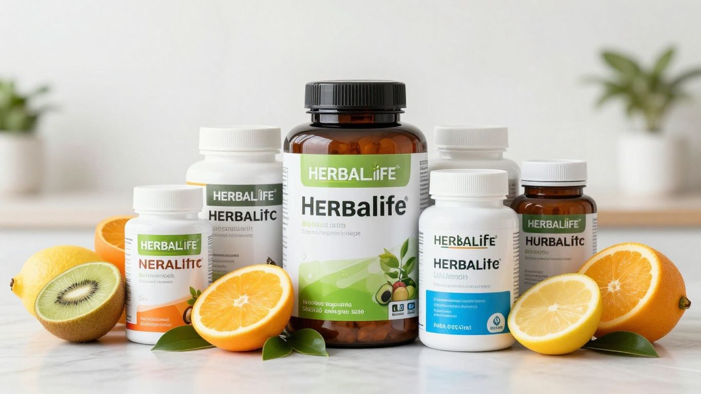Herbalife products and healthy foods in South Africa.