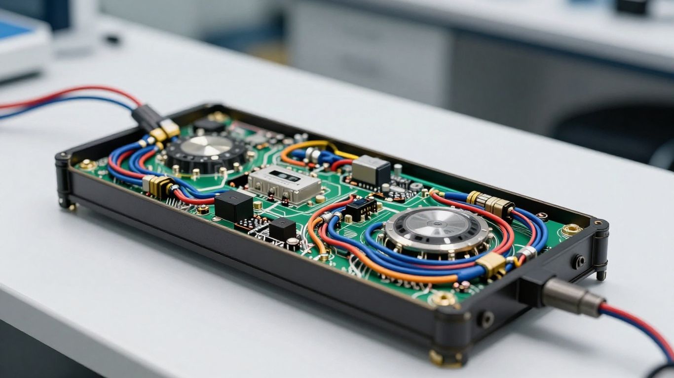 Detailed diagram of luxury automotive electronic control units