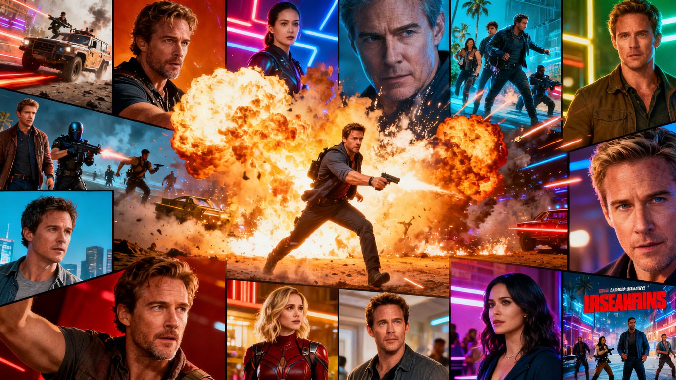 Collage of movie posters and TV show stills for streaming.