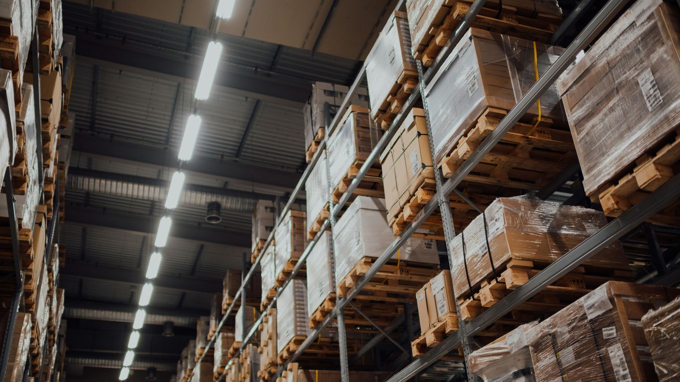 Warehouse cartons awaiting classification review