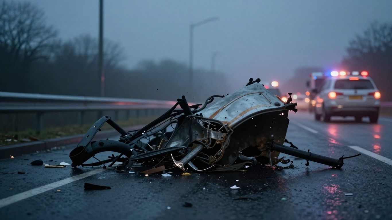 Verkeersongeval met flitsers en snelheid