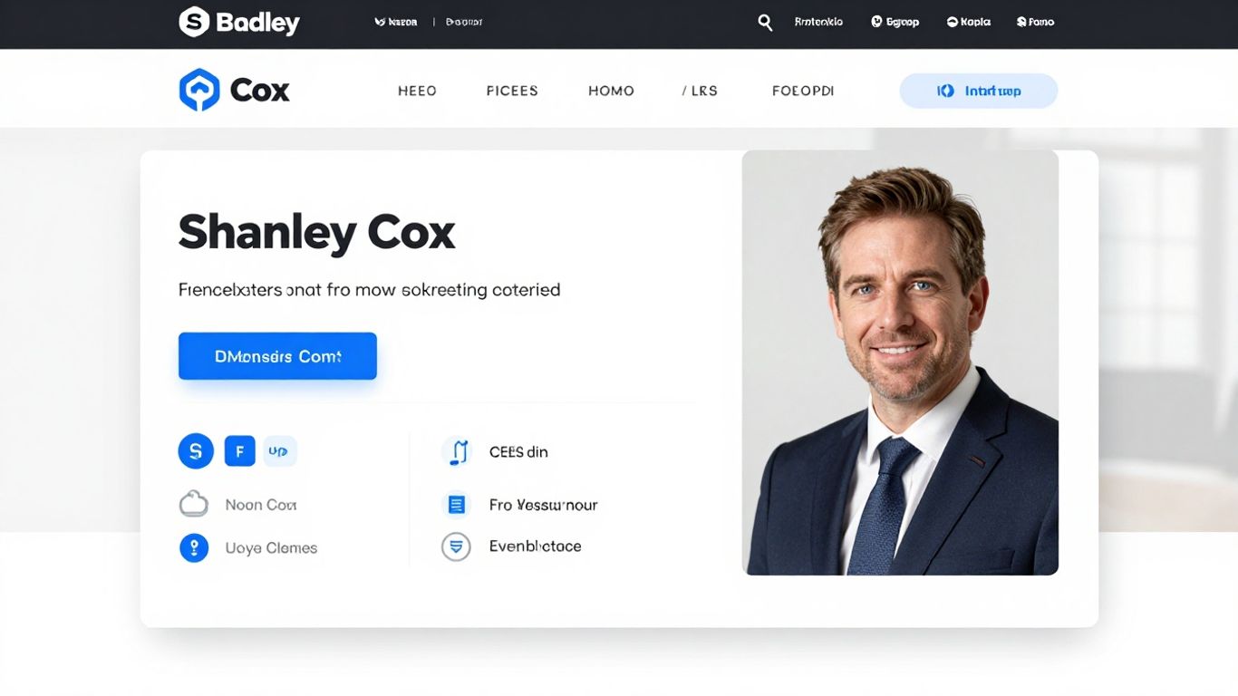 Website layout design by Shanley Cox