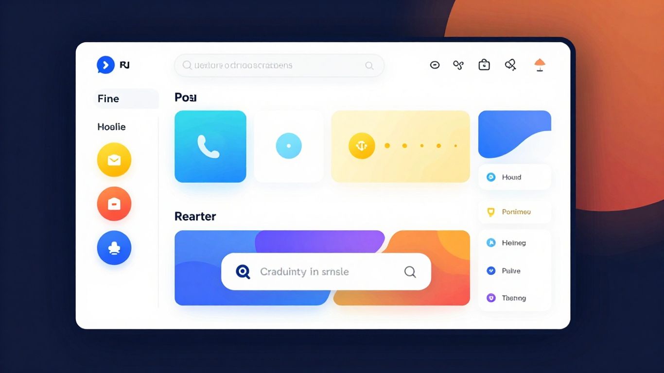 Interfejs Canvy z elementami graficznymi