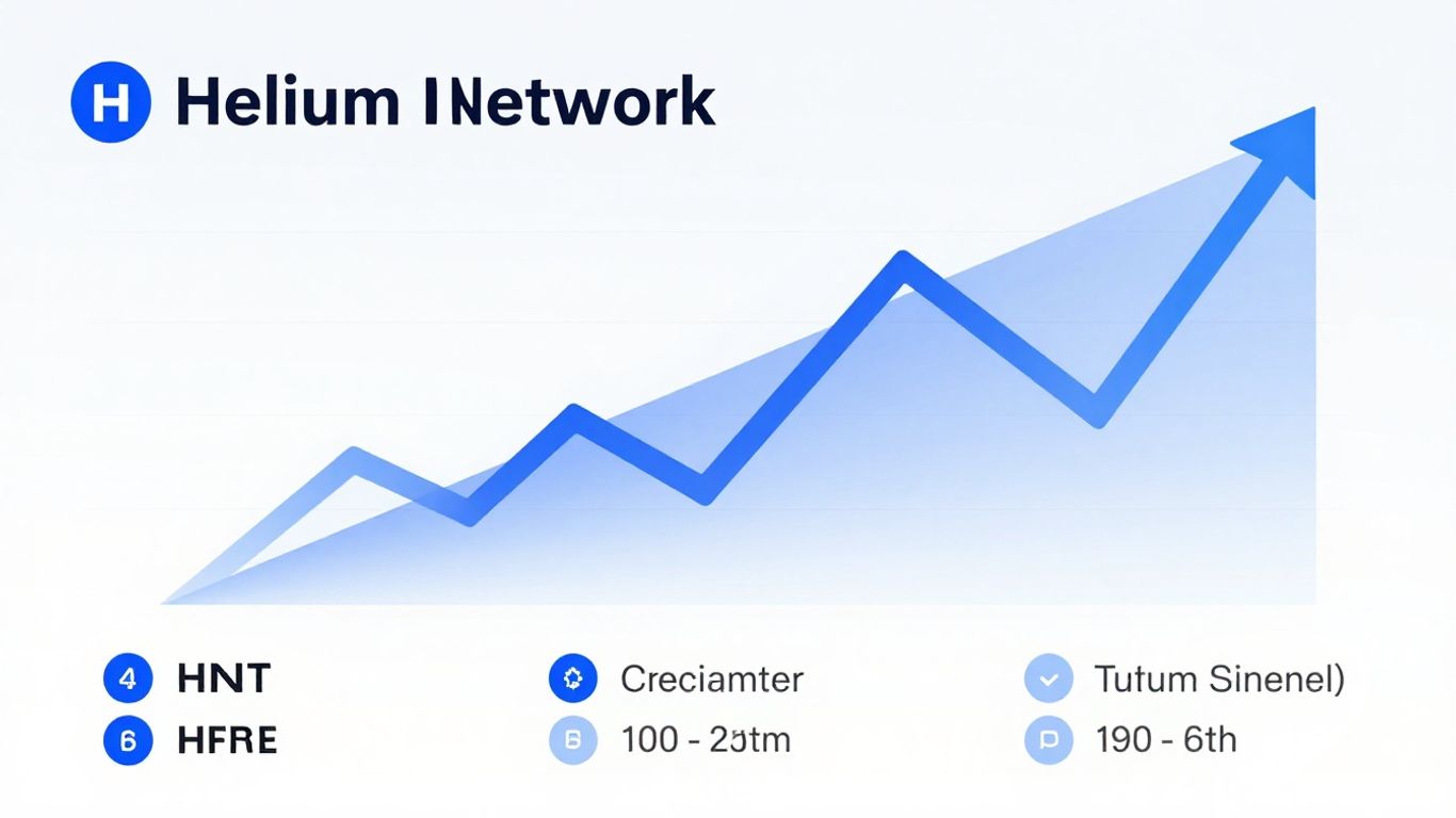 Helium Network HNT crypto infographic