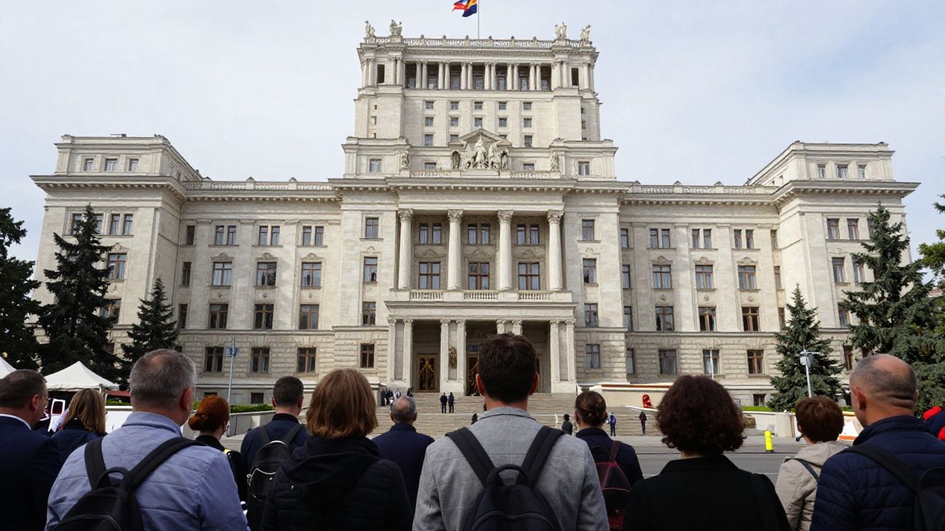 Clădirea Parlamentului României și cetățeni