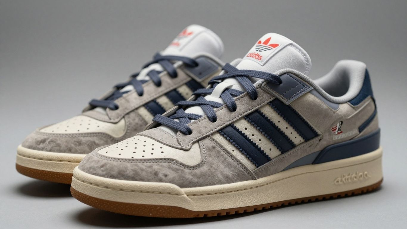Pereche de adidași adidas Forum Low stilizați.