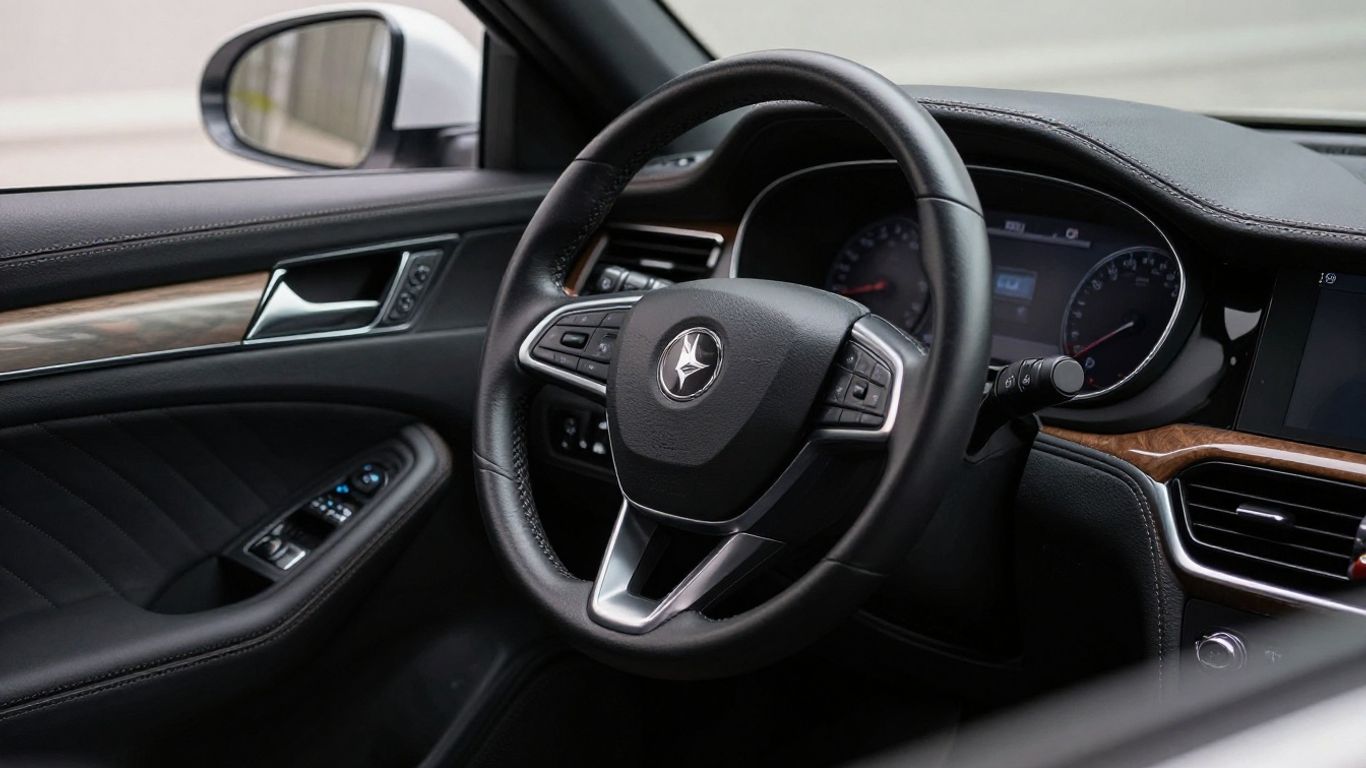 A view of the modern driver console