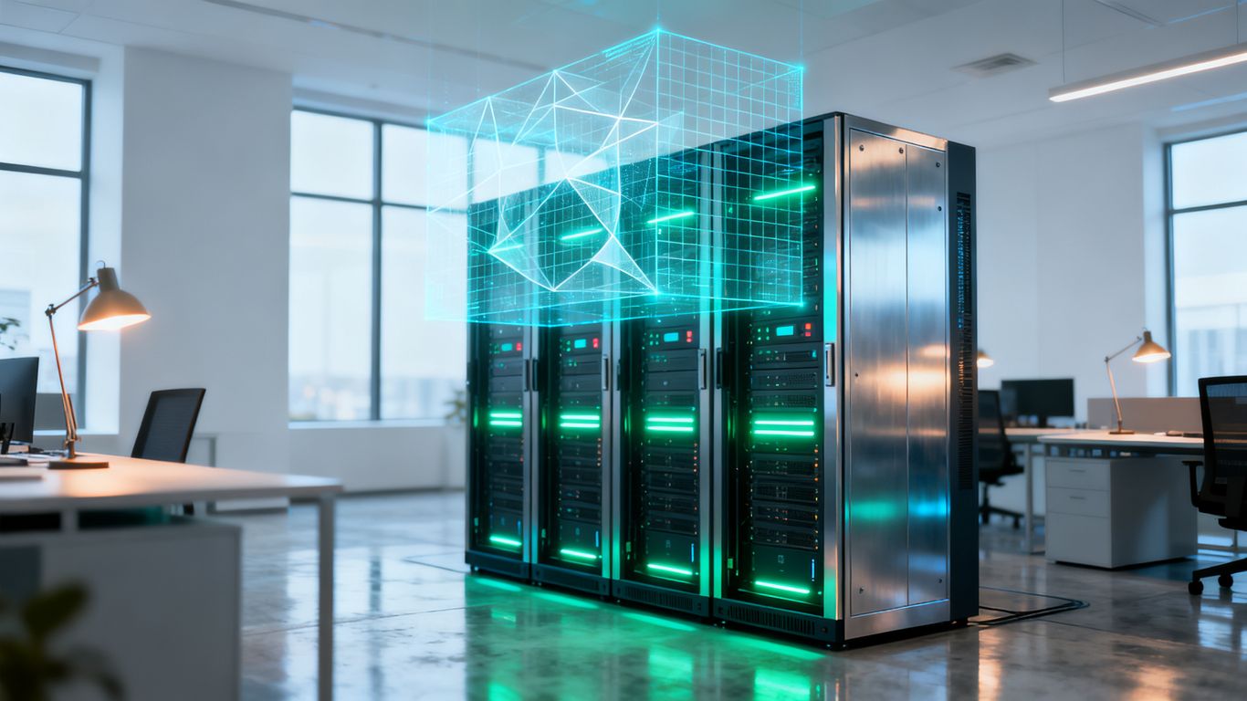 Seguridad digital moderna que protege la infraestructura empresarial