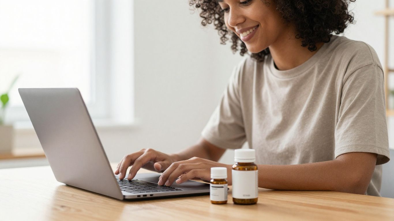 Person buying Herbalife products online in India