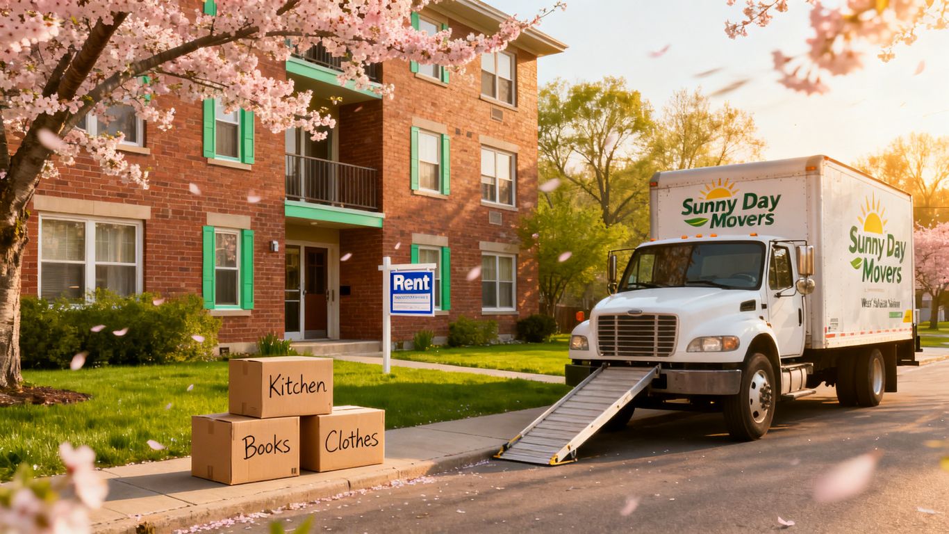 Spring apartment moving in West Salem, WI.