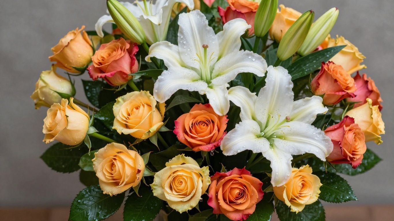 Beautiful floral arrangement at Altona Flower Shop
