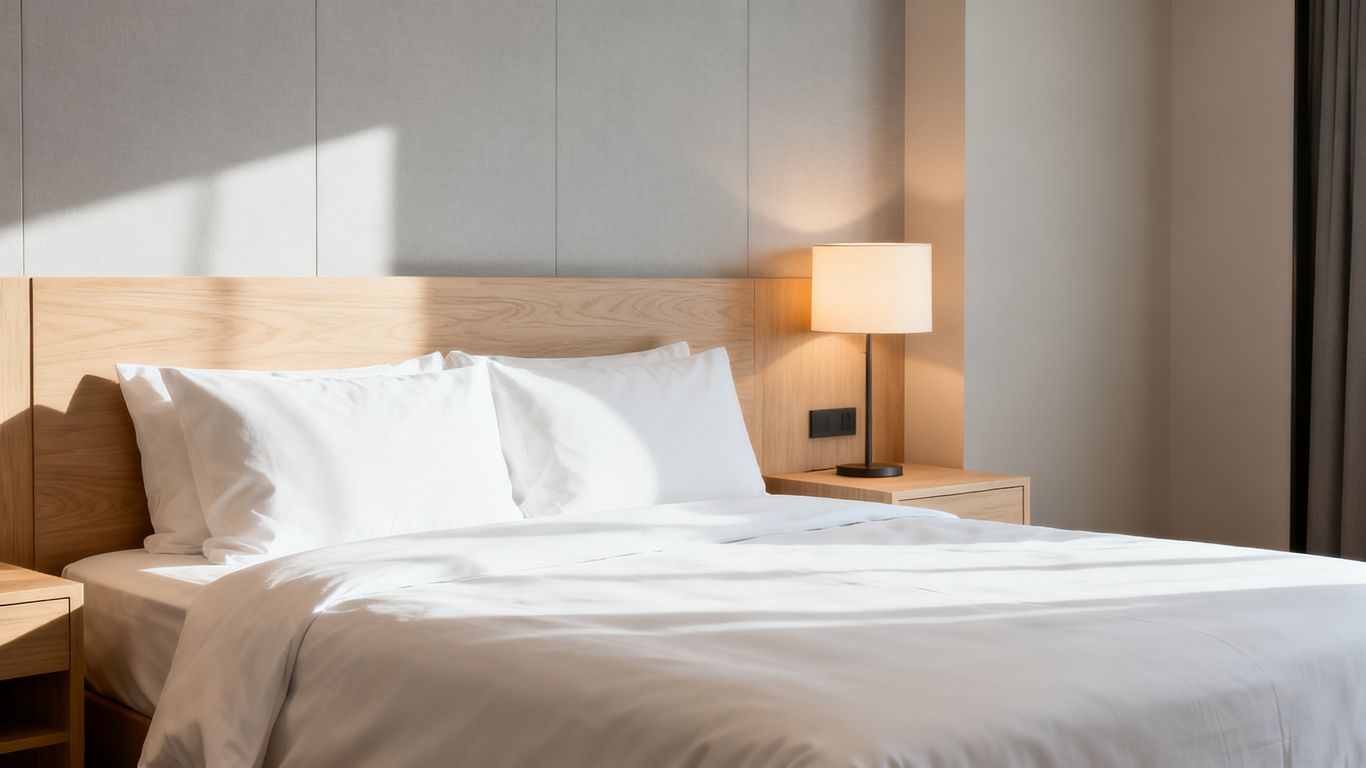 Clean and modern hotel room