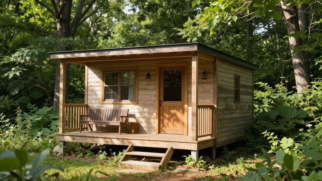 Cozy tiny home surrounded by nature in Connecticut.