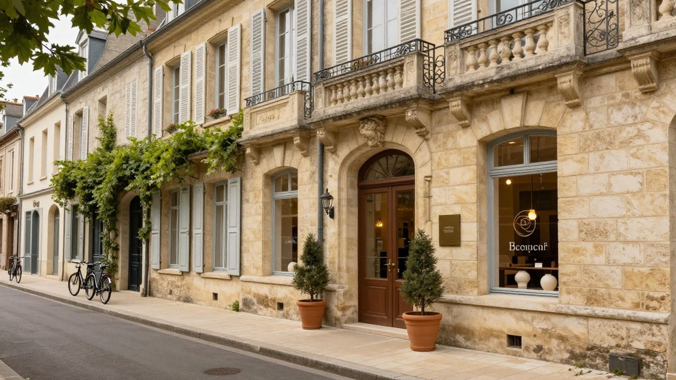 Rue calme du centre historique de Niort