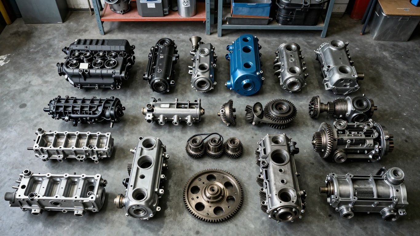 VW car parts, engines, and gearboxes