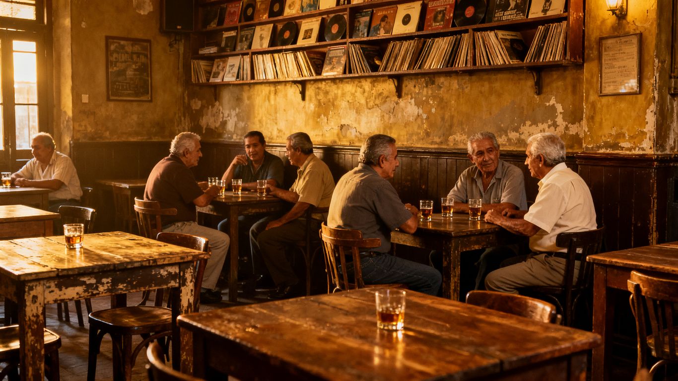 Vintage decor in historic club