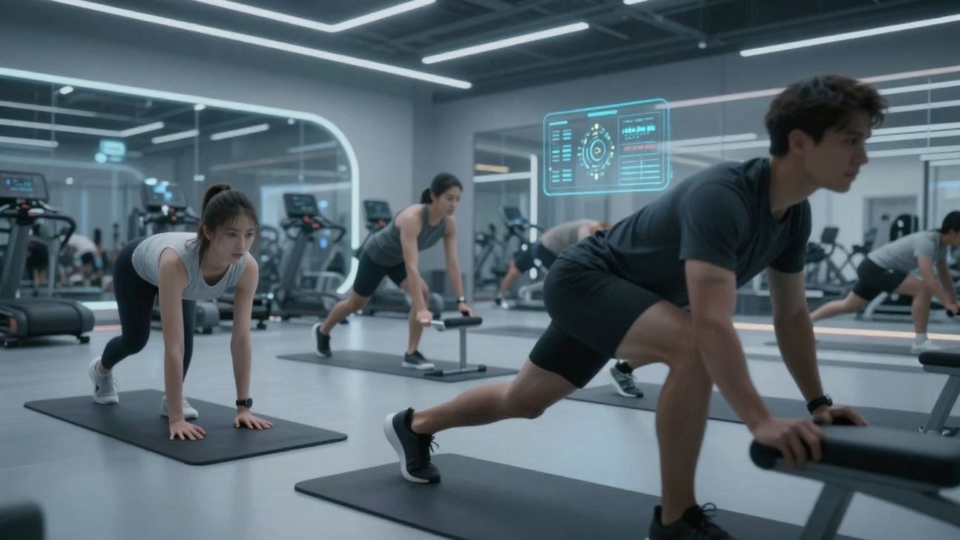 Athletes training with advanced cloud-based performance technology.
