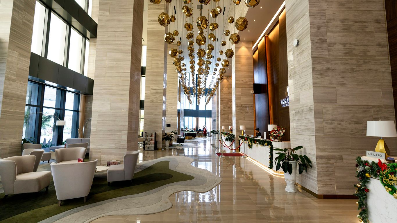 Interior view of a luxurious lobby