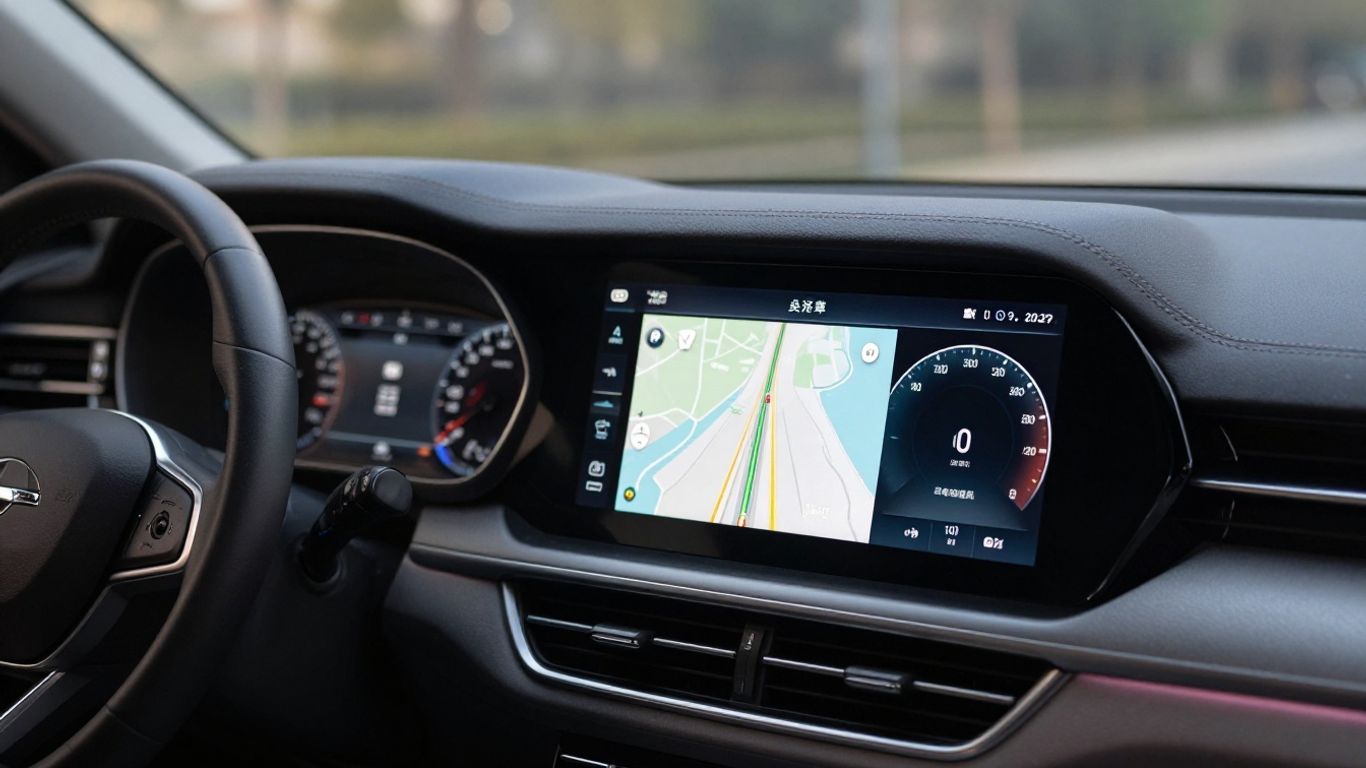 Navigations- und Infotainment-Display Prüfung