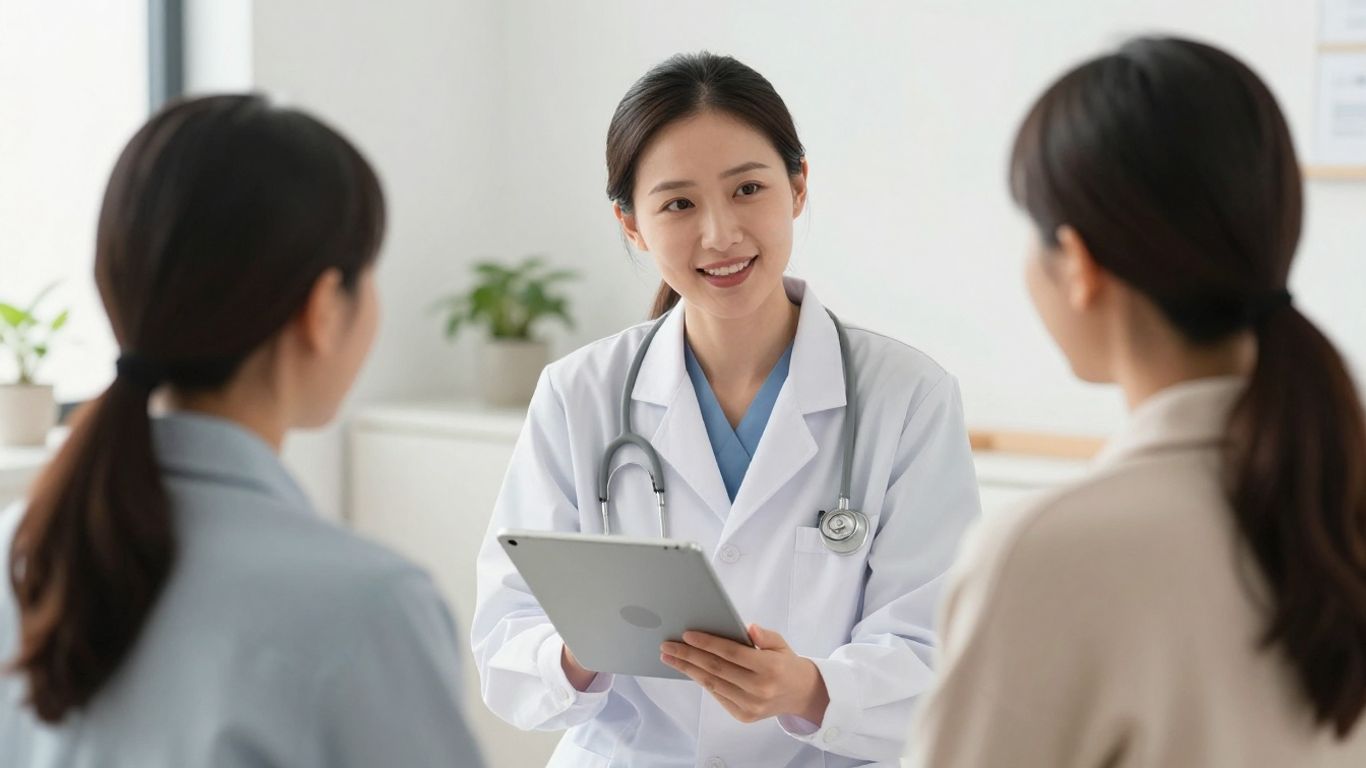 Equipe médica atenciosa