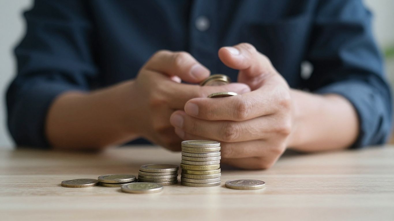 Persona planeando sus finanzas personales con dinero.