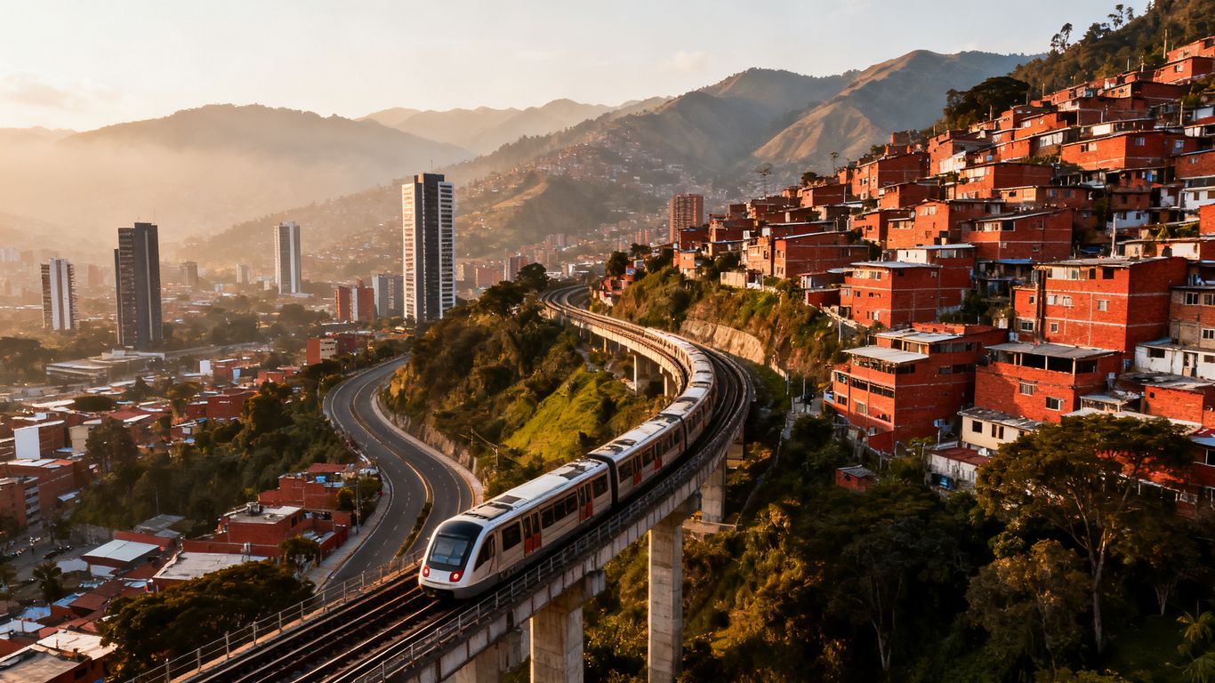 Hillside neighborhoods and Medellín valley viewed from above