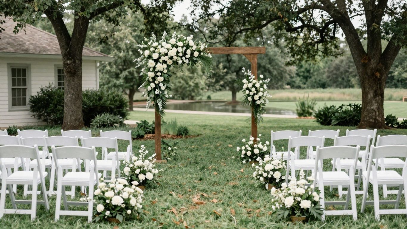 Intimate wedding venue in Addison, TX