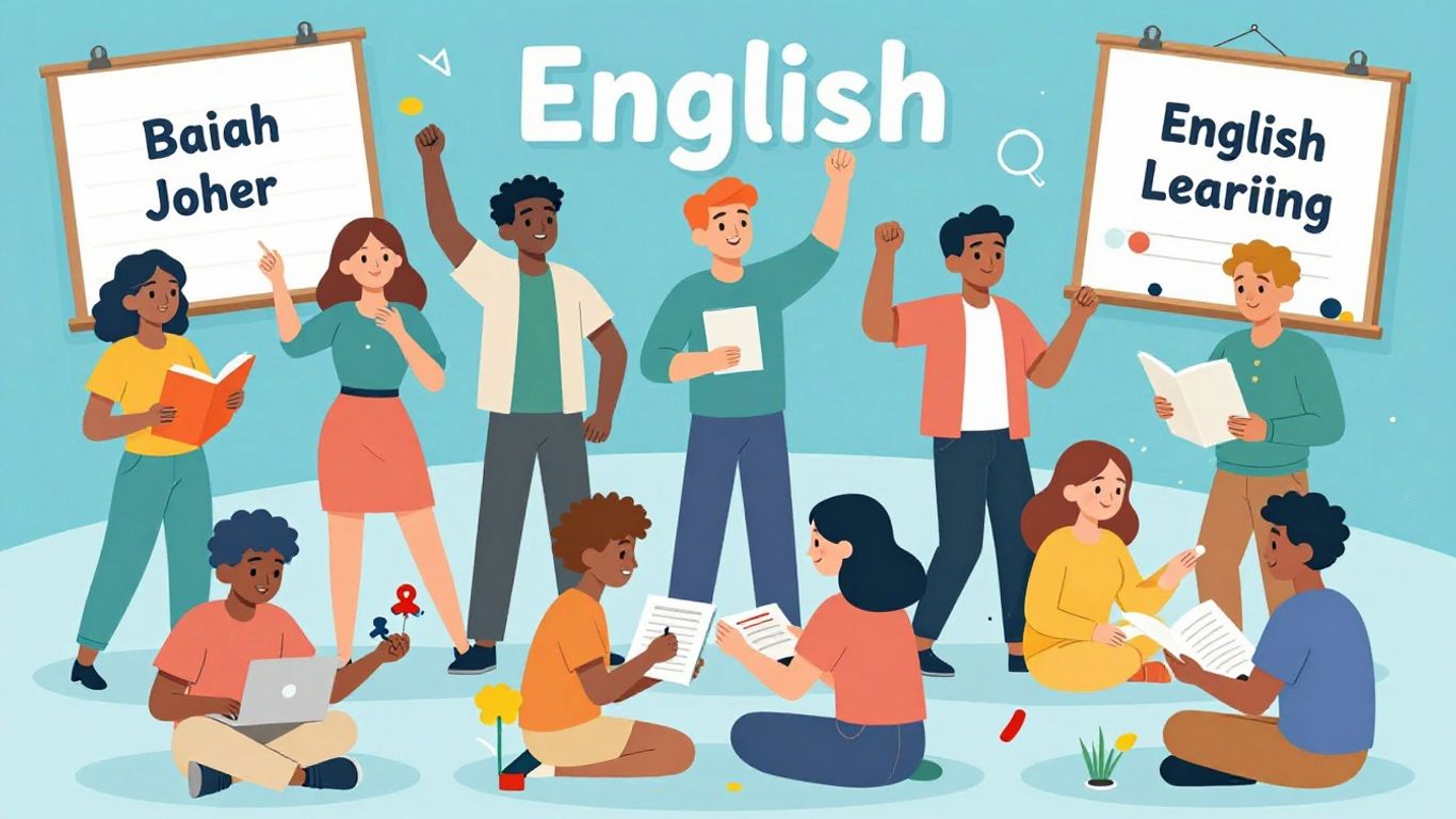 People enjoying learning English with a game-like feel.